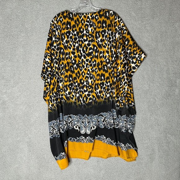 Bobbie Brooks Leopard Kimono Cover Up One Size Sleepwear Duster - Picture 2 of 11